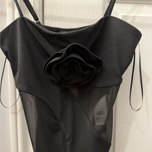 Dynamite Black Dress with Elegant Detail